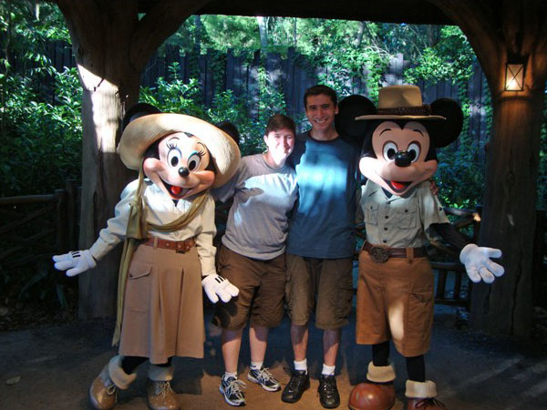 Fox and Lizzard meet Mickey Mouse