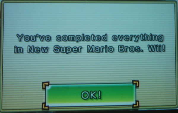 Ending image of Super Mario Wii