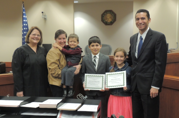 Family with the judge