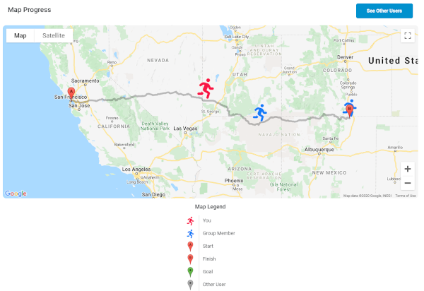 Screenshot of team map
