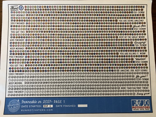 Tracker showing 1198 kms complete