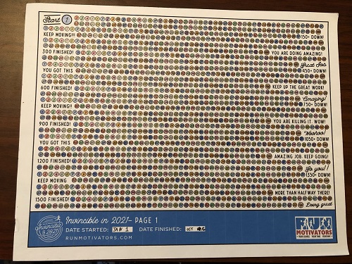 First page of tracker completely full