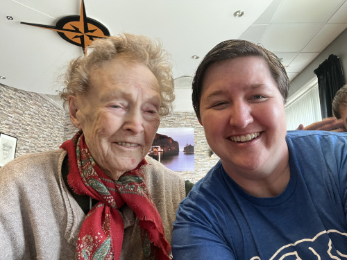 Me and my grandmother last summer